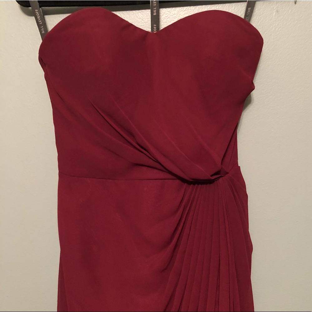 Bill Levkoff Bridesmaid Dress: Style 159 in Wine